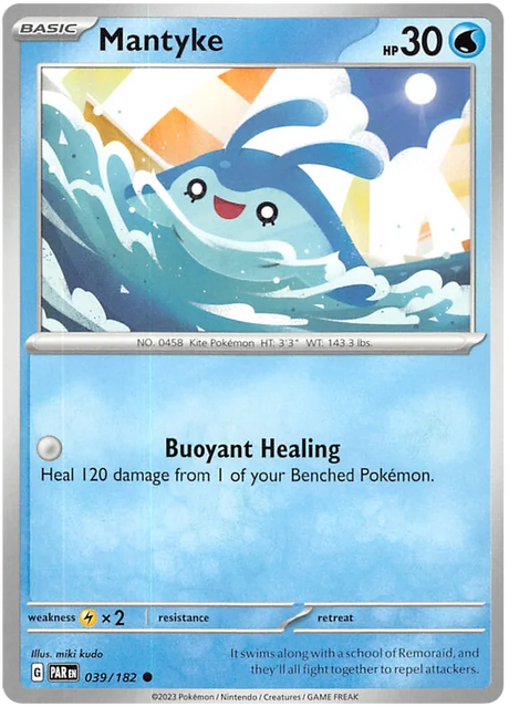 Mantyke Paradox Rift Single Pokemon Card 039/182