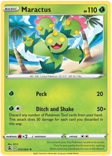 Maractus Fusion Strike Pokemon Card Singles 012/264