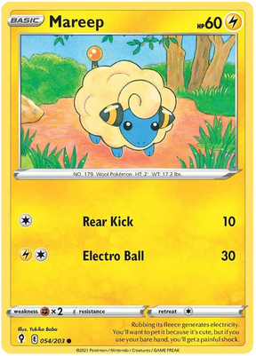 Mareep 054/203 - Pokemon TCG Evolving Skies card