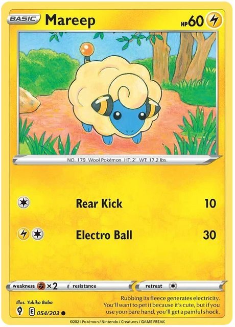 Mareep 054/203 - Pokemon TCG Evolving Skies card