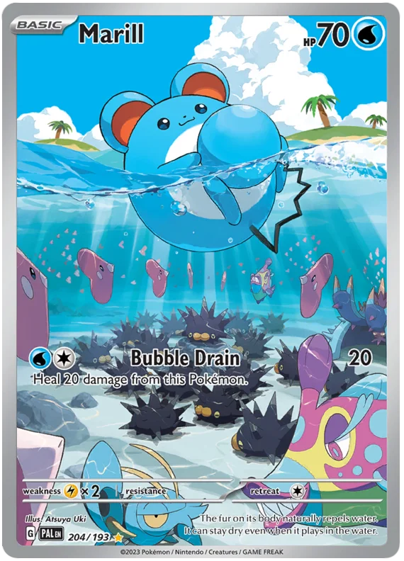 Marill Illustration Rare Paldea Evolved Single Pokemon Card