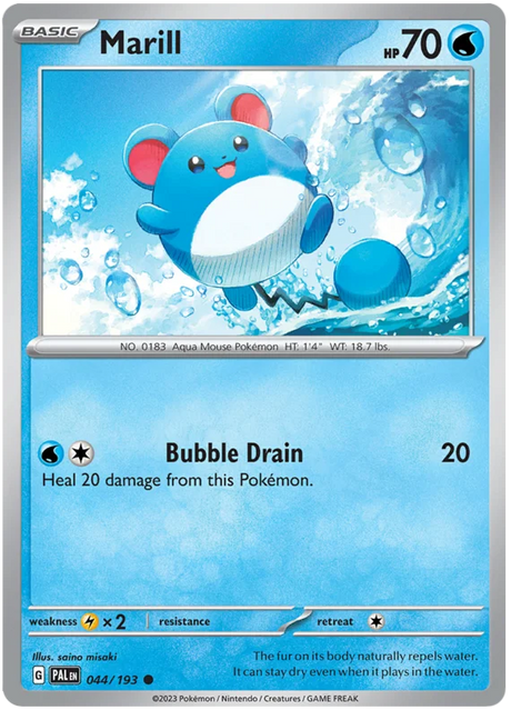 Marill Paldea Evolved Single Pokemon Card