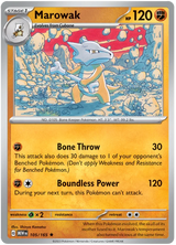Marowak 151 Single Pokemon Card