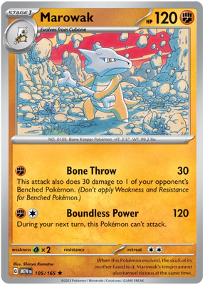 Marowak 151 Single Pokemon Card