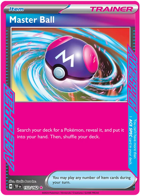 Master Ball Temporal Forces Pokemon Single 153/162