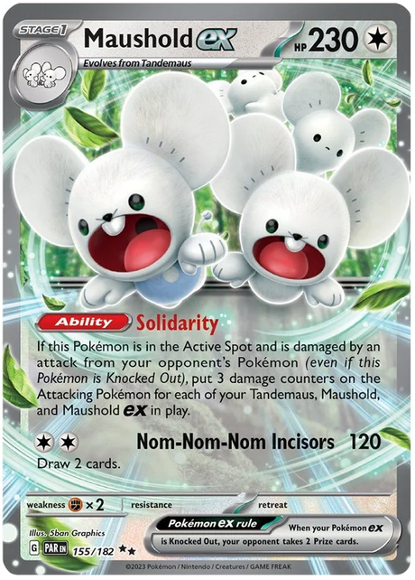 Maushold ex Paradox Rift Single Pokemon Card 155/182