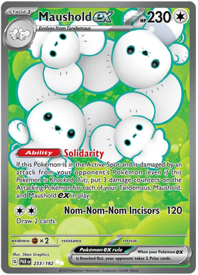 Maushold ex Full Art Paradox Rift Single Pokemon Card 233/182