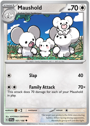 Maushold Scarlet & Violet Base Set Pokemon Card Single