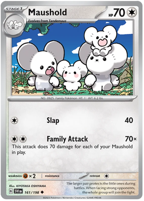 Maushold Scarlet & Violet Base Set Pokemon Card Single