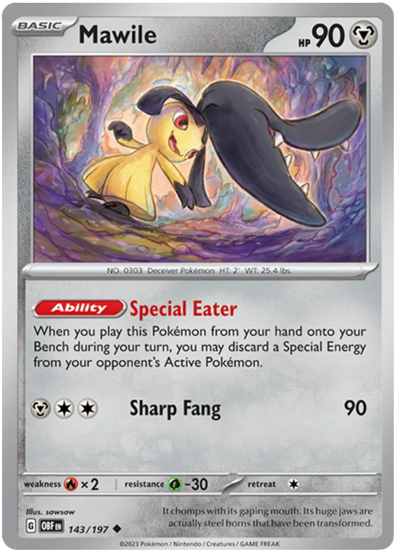 Mawile Obsidian Flames Single Pokemon Card