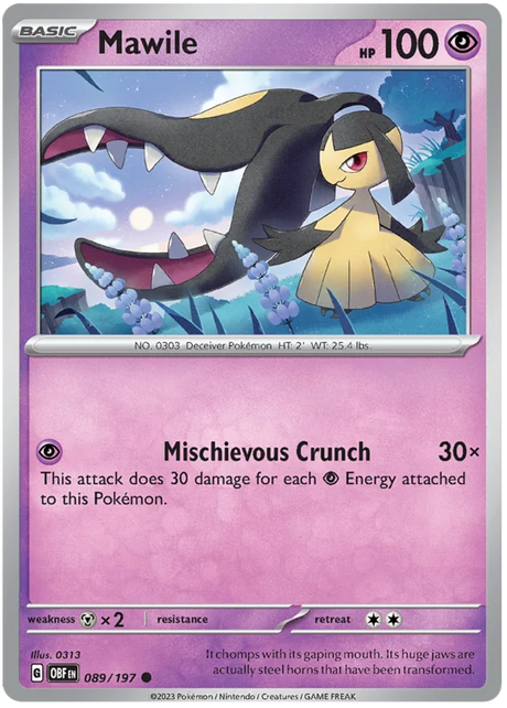 Mawile Obsidian Flames Single Pokemon Card