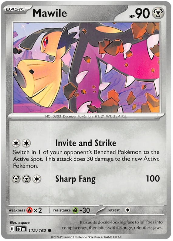 Mawile Temporal Forces Pokemon Single 112/162