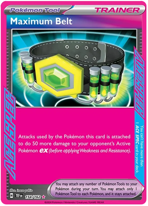 Maximum Belt Temporal Forces Pokemon Single 154/162