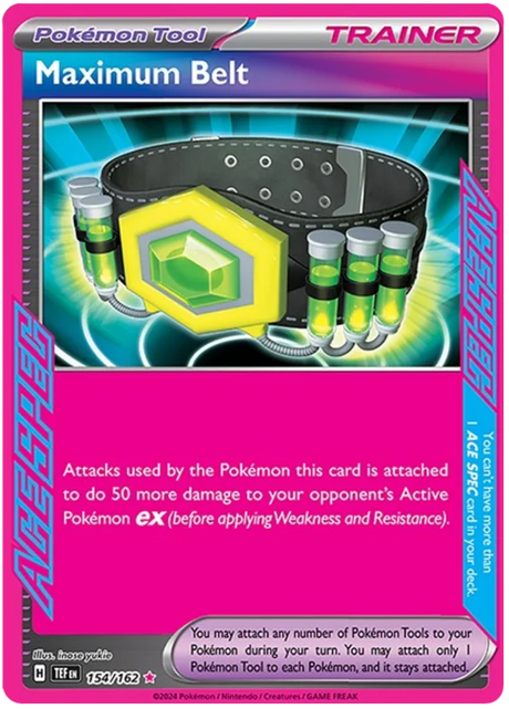 Maximum Belt Temporal Forces Pokemon Single 154/162