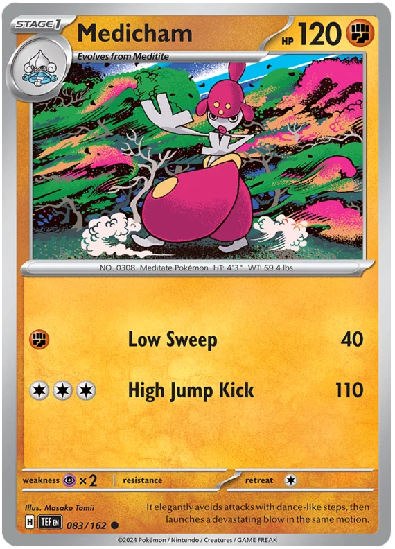Medicham Temporal Forces Pokemon Single 083/162