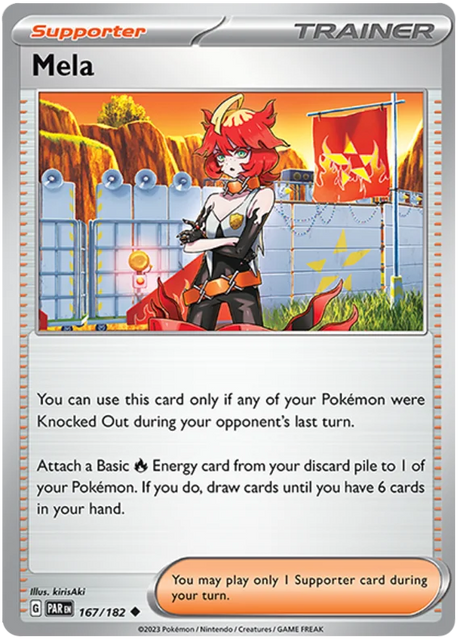 Mela Paradox Rift Single Pokemon Card 167/182