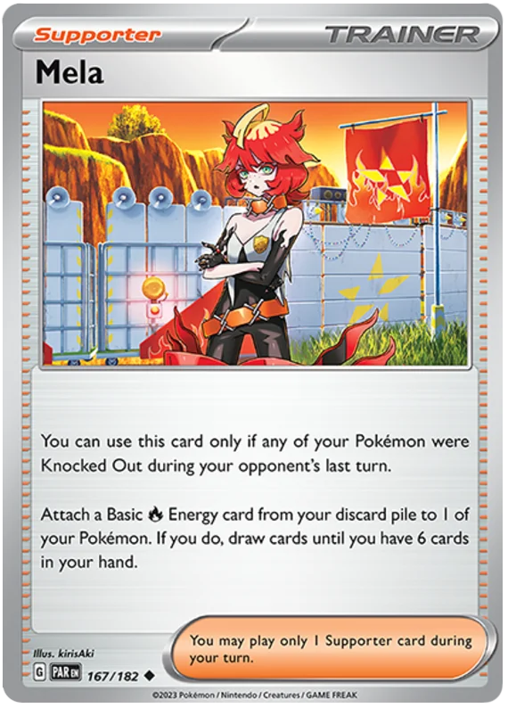 Mela Paradox Rift Single Pokemon Card 167/182
