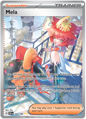 Mela Special Illustration Rare Paradox Rift Single Pokemon Card 254/182