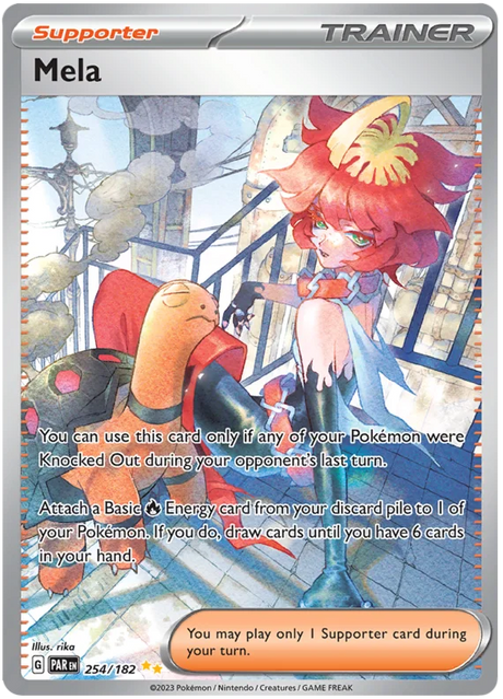 Mela Special Illustration Rare Paradox Rift Single Pokemon Card 254/182