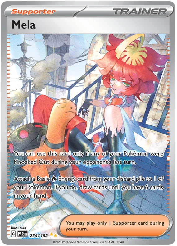 Mela Special Illustration Rare Paradox Rift Single Pokemon Card 254/182