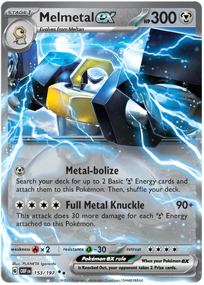 Melmetal ex Obsidian Flames Single Pokemon Card