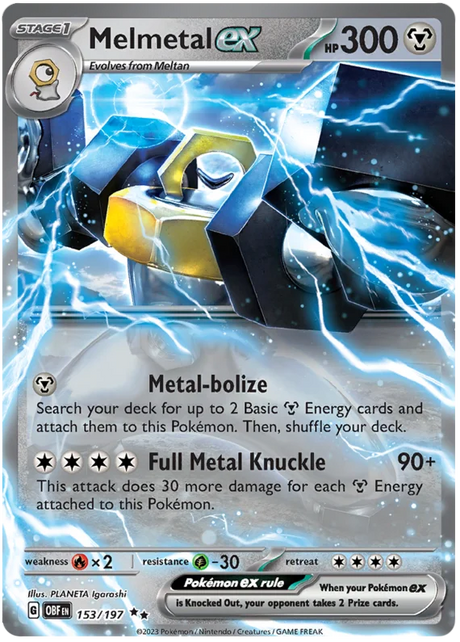 Melmetal ex Obsidian Flames Single Pokemon Card
