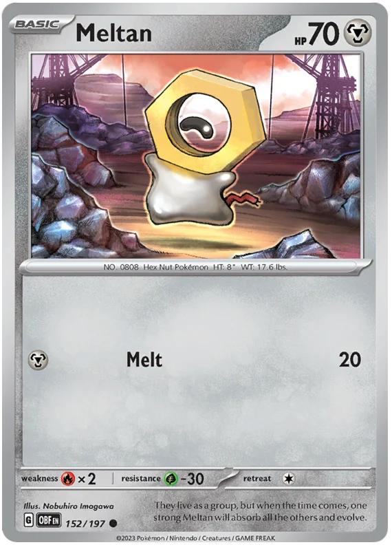 Meltan Obsidian Flames Single Pokemon Card