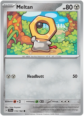 Meltan Temporal Forces Pokemon Single 116/162