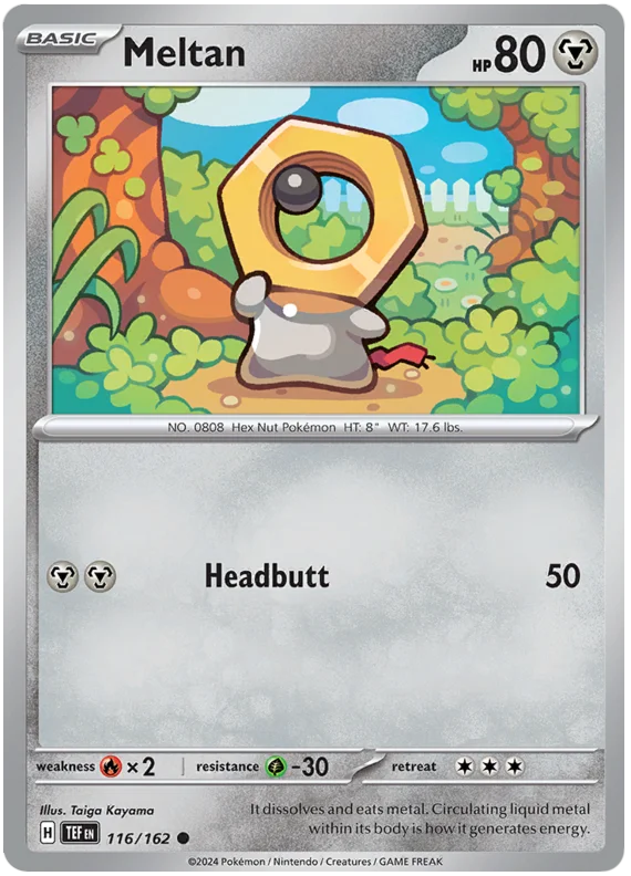 Meltan Temporal Forces Pokemon Single 116/162