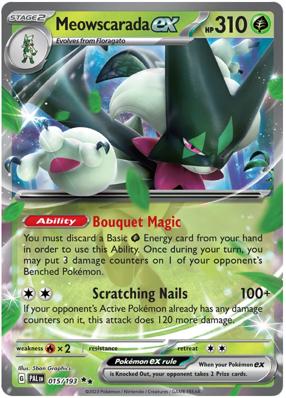 Meowscarada ex Paldea Evolved Single Pokemon Card