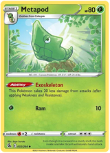 Metapod Fusion Strike Pokemon Card Singles 002/264
