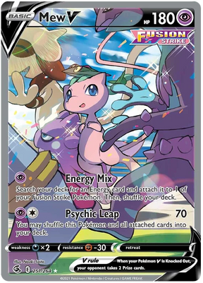 Mew V Fusion Strike Pokemon Card Singles 251/264