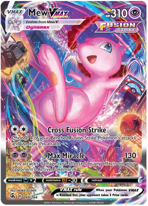 Mew VMAX Fusion Strike Pokemon Card Singles 269/264