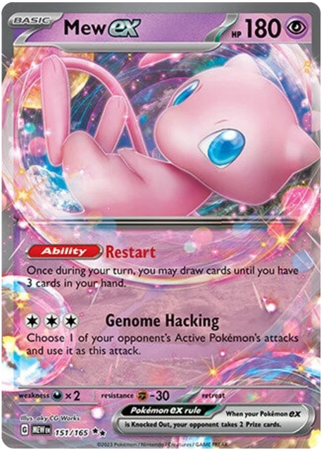 Mew ex 151 Single Pokemon Card