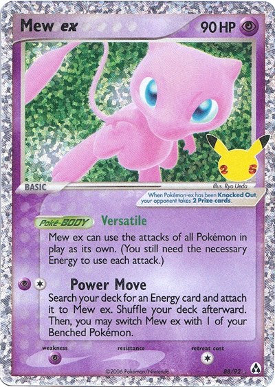 Mew Celebrations Classic Collection Pokemon Card Single 88/92