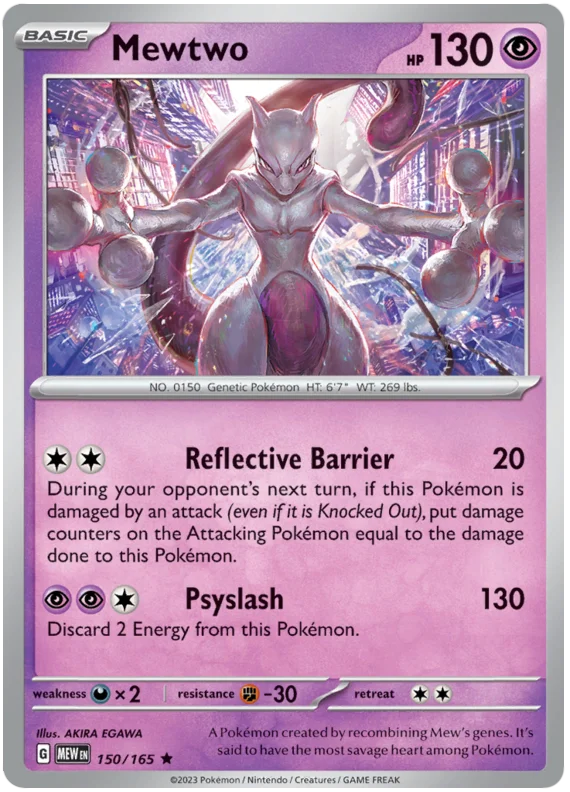 Mewtwo 151 Single Pokemon Card