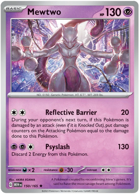 Mewtwo 151 Single Pokemon Card