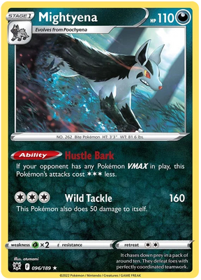 Mightyena Astral Radiance Pokemon Card Singles 096/189