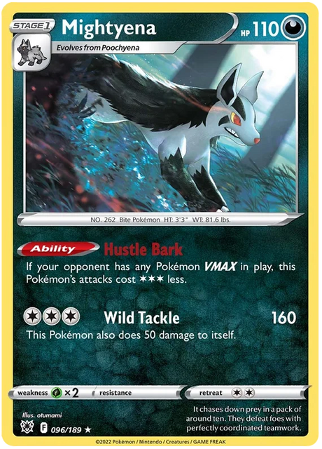 Mightyena Astral Radiance Pokemon Card Singles 096/189