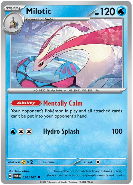 Milotic Twilight Masquerade Pokemon Single 050/167