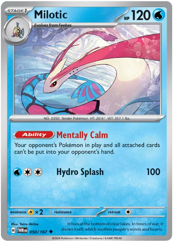 Milotic Twilight Masquerade Pokemon Single 050/167