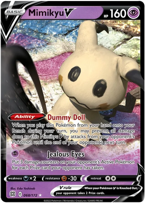 Mimikyu V Brilliant Stars Pokemon Card Singles 068/172
