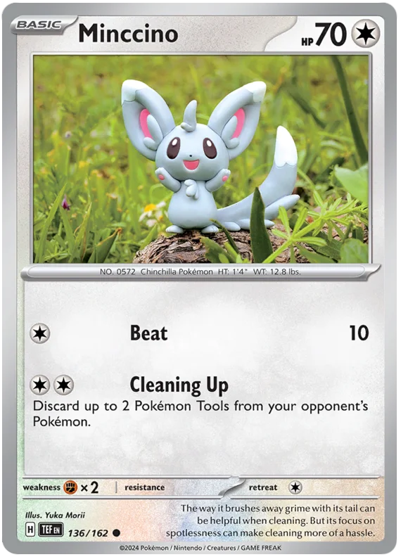 Minccino Temporal Forces Pokemon Single 136/162