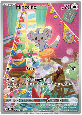 Minccino` Temporal Forces Pokemon Single 182/162