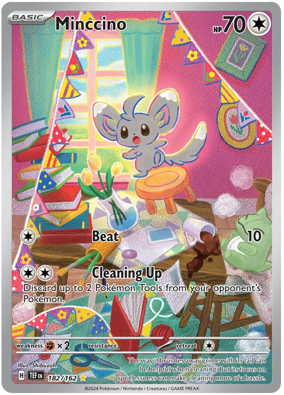 Minccino` Temporal Forces Pokemon Single 182/162