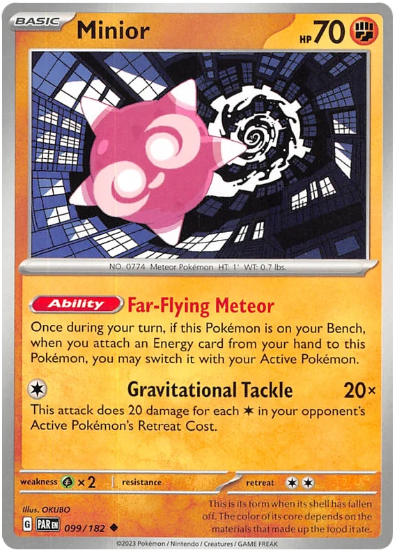 Minior Paradox Rift Single Pokemon Card 099/182
