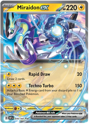 Miraidon ex Obsidian Flames Single Pokemon Card