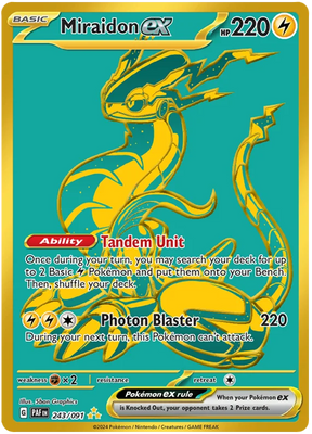 Miraidon ex Paldean Fates Pokemon Card Single 243/091