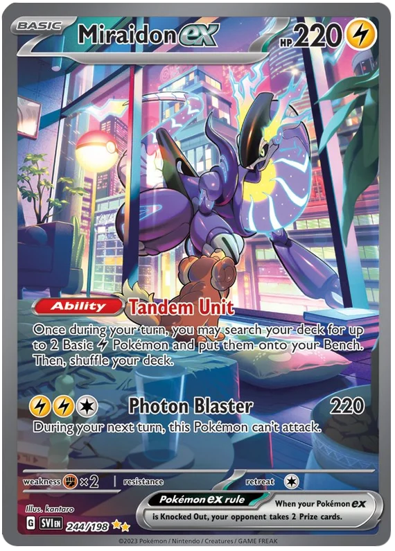 Miraidon ex - Scarlet & Violet Pokemon Card Single 244/198 Favorite Hobby Miraidon ex - Scarlet & Violet Pokemon Card Single 244/198 Favorite Hobby