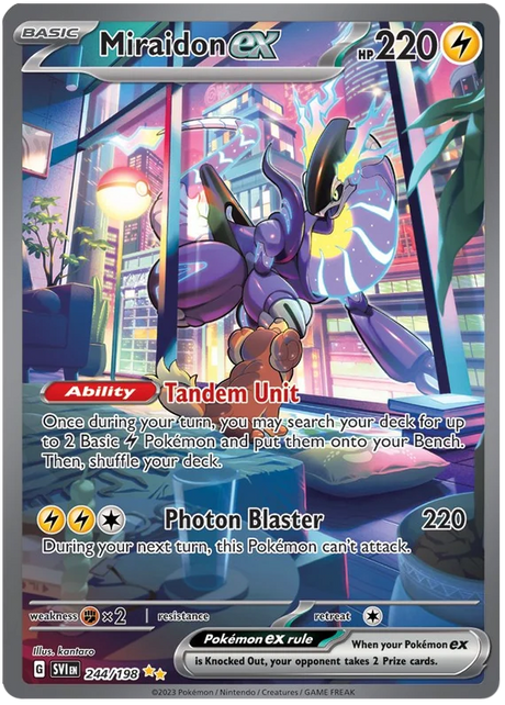 Miraidon ex Special Illustration Rare Scarlet & Violet Base Set Pokemon Card Single